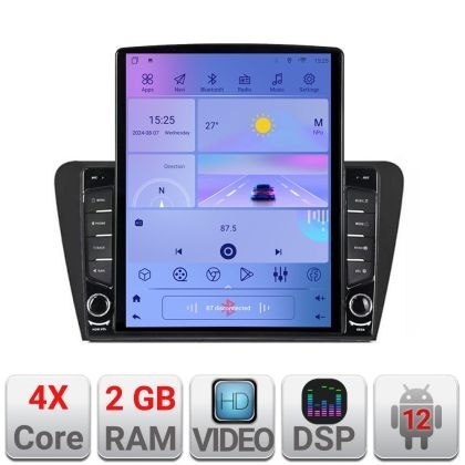 Navigatie SKODA SKODA OCTAVIA 2014-2020 Manual K-279 ecran tip TESLA 9.7" cu Android Radio Bluetooth Internet GPS WIFI KIT-279+EDT-E708+KIT-10-9
