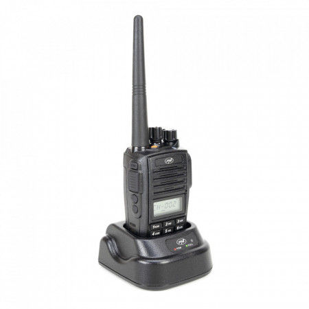 Statie radio portabila PNI PMR R18, 446MHz, 0.5W, 8 canale, CTCSS, DCS, Radio FM, programabila, Waterproof IP67