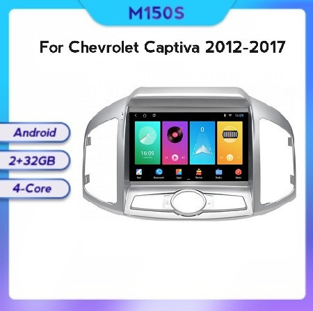 NAVIGATIE CARPAD ANDROID DEDICATA CHEVROLET CAPTIVA FACELIFT 2011-2018 ECRAN IPS 9" CAPACITIV INTERNET WIFI PROCESOR QUAD CORE 2GB RAM 32GB MEMORIE INTERNA SUNET DSP DVR CARKIT BLUETOOTH MIRRORLINK GPS WAZE MODEL KIT-109+EDT-M200