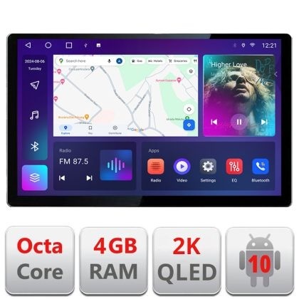 Navigatie dedicata Dacia Duster 2023-, Ecran 2K QLED 13",Octacore,4Gb RAM,32Gb Hdd,4G,360,DSP,Carplay,Bluetooth KIT-duster2023+EDT-E413-2K