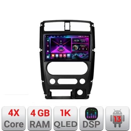 Navigatie Jimny 2007-2016 A-JIMNY07 4+64 InCell Display 1K Android Waze USB Navigatie Internet Youtube Radio KIT-Jimny07+EDT-E209-RK