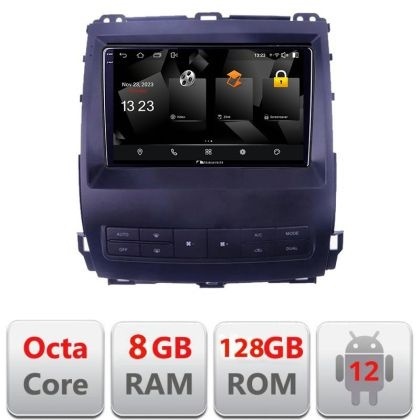 Navigatie Toyota Prado J120 2002-2009 5960Pro- j120 Android Octa Core Qualcomm 2K Qled 8+128 DTS DSP 360 4G Optical kit-j120+NAM5960Pro-A9Z