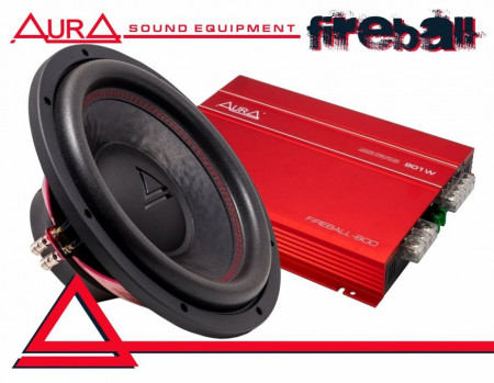 PACHET SUBWOOFER AUTO AURA FIREBALL 12