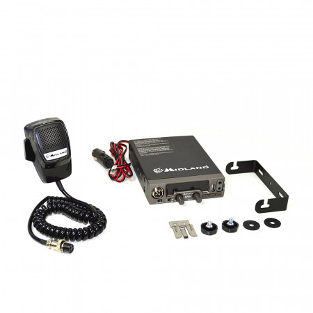 Kit Statie radio CB Midland M10 + Antena Midland LC59 cu magnet