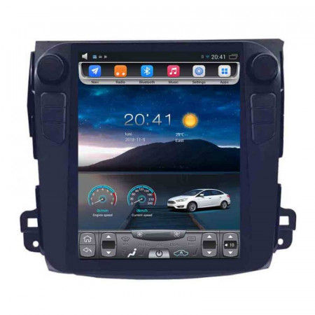 NAVIGATIE ANDROID DEDICATA MITSUBISHI OUTLANDER EDOTEC EDT-T056 ECRAN 10.4'' TESLA STYLE OCTACORE 4G WIFI 32GB DVR GPS WAZE