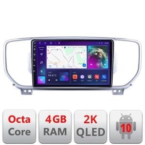 Navigatie Kia Sportage 2016 C-576 Android Octa Core Ecran 2K QLED GPS 4G 4+32GB 360 KIT-576+EDT-E409-2K - Img 1