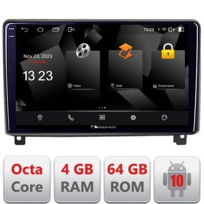 Navigatie Peugeot 407 2004-2011 Android Octa Core 720p 4+64 DSP 360 camera carplay android auto KIT-407+NAM5510-A9Z