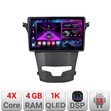 Navigatie Ssangyong Korando 2014-2019 A-1159 4+64 InCell Display 1K Android Waze USB Navigatie Internet Youtube Radio KIT-1159+EDT-E209-RK