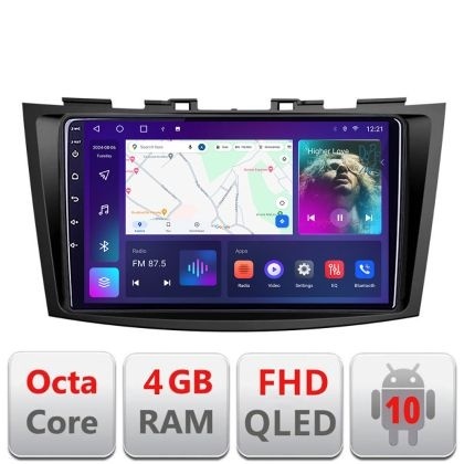 Navigatie Suzuki Swift 2010-2017 B-179 Android Ecran QLED octa core 4+64 carplay android auto