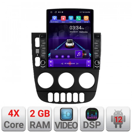 Navigatie dedicata Mercedes ML W163 1998-2005 Android radio gps internet quad core 2+32 ecran vertical 9.7" Kit-i20-2012+EDT-E708
