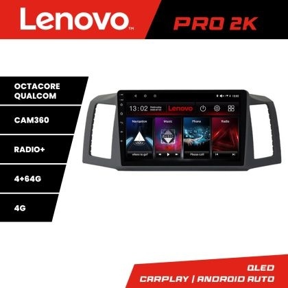 Navigatie Jeep Grand Cherokee 2008-2010 Android radio gps internet 8 core QLED 2K 4+64 360 Lenovo KIT-cherokee-2009+PRO-2K-10-4+64