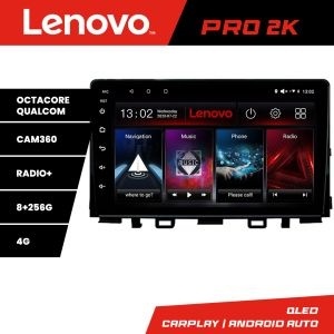 Navigatie Kia Stonic 2016-2020 Android radio gps internet 8 core QLED 2K 8+256 360 Lenovo KIT-stonic+PRO-2K-9-8+256