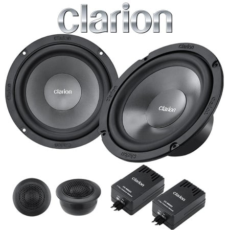 Difuzoare Auto Clarion, SH1636C, Set componente 2 cai + accesorii, 6,5 inch, 50W RMS, 4Ω