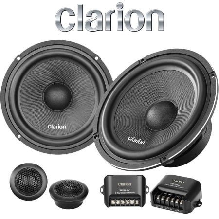 Difuzoare Auto Clarion, SRP1656C, Set componente 2 cai + accesorii, 6,5 inch, 60W RMS, 4Ω