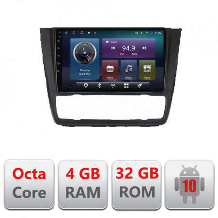 NAVIGAȚIE CARPAD ANDROID DEDICATĂ BMW SERIA 1 E87 ECRAN 9" CAPACITIV INTERNET 3G WIFI PROCESOR OCTA CORE 4G RAM 32GB 1,6 GHZ DVR CARKIT BLUETOOTH MIRROR LINK MODEL KIT-BMW117+EDT-E409
