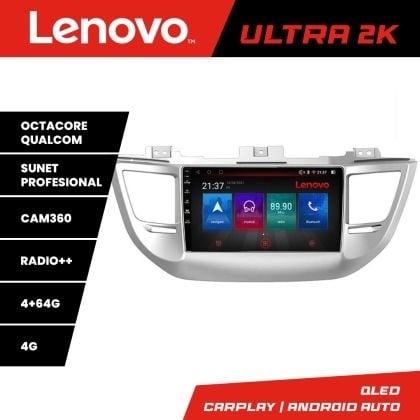 Navigatie Hyundai Tucson Lenovo Kit-546 8 core QLED Qualcomm 4+64 360 Android Waze USB Navigatie Internet Youtube Radio KIT-546+ULTRA-9-4+64