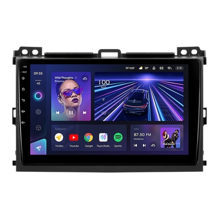 Navigatie Auto Teyes CC3 Toyota Land Cruiser Prado J120 2002-2009 4+32GB 9" QLED Octa-core 1.8Ghz, Android 4G Bluetooth 5.1 DSP