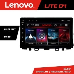 Navigatie Kia Stonic 2016-2020 Android radio gps internet 4+64 Lenovo KIT-stonic+LITE-D4-9-4+64