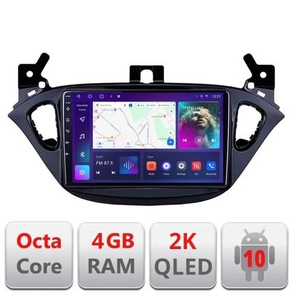 Navigatie Opel Corsa 2013-2016 C-corsa,Opel Adam 2012-2019 Android Octa Core Ecran 2K QLED GPS 4G 4+32GB 360 kit-corsa+EDT-E409-2K kit-corsa+EDT-E409-2K