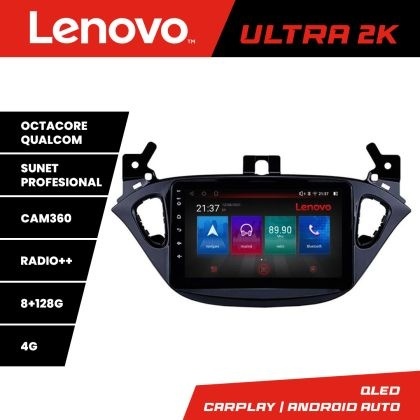 Navigatie Opel Corsa 2013-2016 M-corsa Opel Adam 2012-2019 Octa Core Android Radio Bluetooth GPS WIFI/4G DSP 2K 8+128GB 360 Toslink kit-corsa+ULTRA-2K-9-8+128