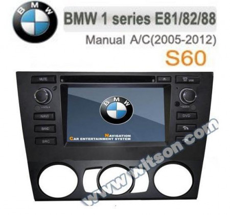 NAVIGATIE WITSON W2-D9748B DEDICATA BMW SERIA 1 E81 E82 SERIA 3 E90 E91 E92 E93 CLIMA MANUALA PLATFORMA S60 INTERNET 3G WIFI DVD GPS TV CARKIT CEL MAI VANDUT MODEL!