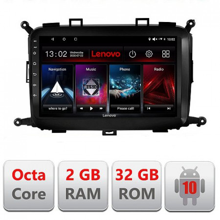 NAVIGATIE CARPAD ANDROID 10 DEDICATA KIA CARENS 2013-2018 ECRAN CAPACITIV OCTACORE 2GB RAM 32 GB ROM DVR CARKIT BLUETOOTH MIRROR LINK MODEL LENOVO KIT-2023+EDT-E509