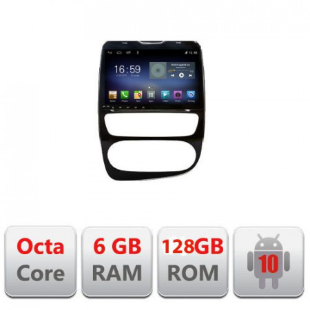 NAVIGATIE CARPAD ANDROID 10 DEDICATA RENAULT CLIO 4, ECRAN CAPACITIV OCTACORE 6GB RAM 128GB ROM DVR CARKIT BLUETOOTH MIRROR LINK MODEL LENOVO KIT-468+EDT-E610