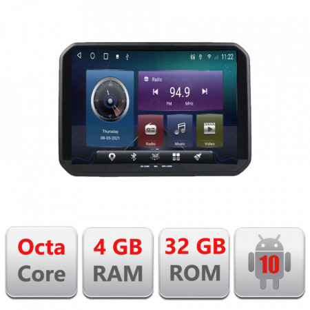 NAVIGATIE CARPAD ANDROID 10 DEDICATA SUZUKI IGNIS 2016-, ECRAN 9" CAPACITIV INTERNET 3G WIFI PROCESOR CORTEX A9 OCTA CORE 2G RAM 32GB 1,6 GHZ DVR CARKIT BLUETOOTH MIRROR LINK MODEL KIT-IGNIS16+EDT-E409