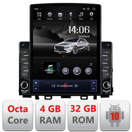 Navigatie dedicata Edonav Kia Stonic 2016-2020 ecran Tesla 9.7" QLED,Octacore,4Gb RAM,32Gb Hdd,4G,Qled,360,DSP,GPS,Carplay
