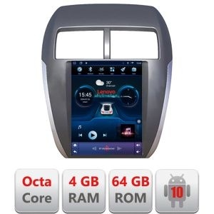 Navigație dedicată Tip Tesla Mitsubishi ASX Radio gps internet 8 Core 4+64 360 4G carplay android auto GB kit-tesla-026+PRO-9.7-4+64