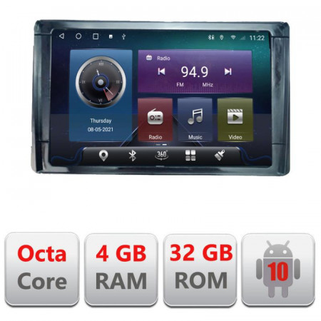 Navigatie dedicata Toyota 2DIN C-TY2DIN Octa Core cu Android Radio Bluetooth Internet GPS WIFI 4+32GB