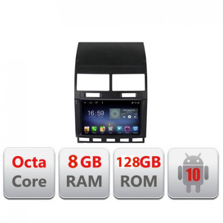 Navigatie VW TOUAREG 2004-2011 F-042 Octa Core cu Android Radio Bluetooth Internet GPS WIFI DSP 8+128GB 4G KIT-042+EDT-E609