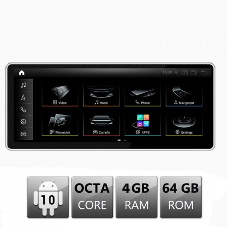 NAVIGATIE ANDROID 10 DEDICATA AUDI Q5 8R 2009-2015 ECRAN 10,25” CAPACITIV INTERNET WIFI PROCESOR CORTEX A9 1,6GHZ 4GB RAM 64GB ROM CARKIT BLUETOOTH PRELUARE AGENDA TELEFONICA MIRROR LINK MODEL EDT-Q5-HIGH-QUALCOMM