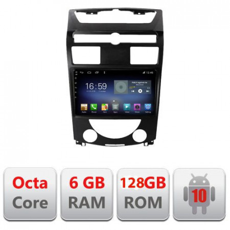 NAVIGAȚIE CARPAD ANDROID 10 DEDICATĂ SSANGYONG REXTON 2006-2013 ECRAN CAPACITIV OCTACORE 6GB RAM 128GB ROM DVR CARKIT BLUETOOTH MIRROR LINK KIT-rexton07+EDT-E610