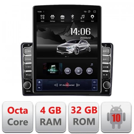 Navigatie dedicata Edonav Fiat Tipo 2020- ecran Tesla 9.7" QLED,Octacore,4Gb RAM,32Gb Hdd,4G,Qled,360,DSP,GPS,Carplay
