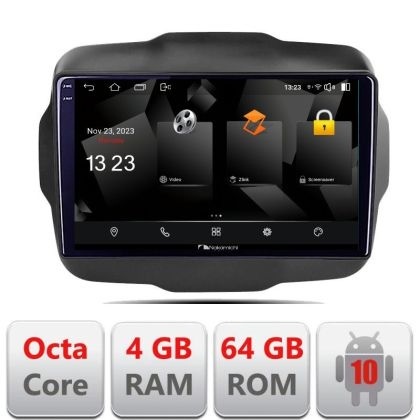 Navigatie Jeep Renegade 2015-2020 5510-500 Android Octa Core 720p 4+64 DSP 360 camera carplay android auto KIT-500+NAM5510-A9Z