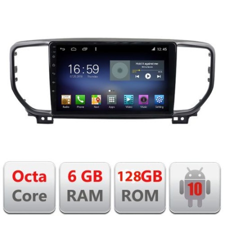 Navigatie Kia Sportage facelift 2019- F-sportage-19 Octa Core cu Android Radio Bluetooth Internet GPS WIFI DSP 8+128GB KIT-sportage-19+EDT-E609 - Img 1