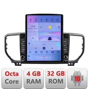 Navigatie Kia Sportage facelift 2019 - G-SPORTAGE-19 ecran tip TESLA 9.7" cu Android Radio Bluetooth Internet GPS WIFI KIT-sportage-19+EDT-E709 - Img 1