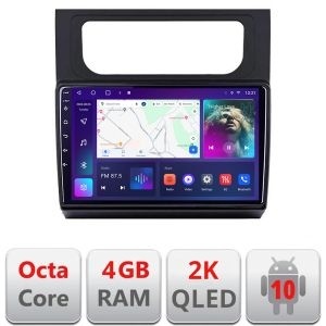 Navigatie VW Touran 2010-2016 C-touran3 Android Octa Core Ecran 2K QLED GPS 4G 4+32GB 360 kit-touran3+EDT-E410-2K
