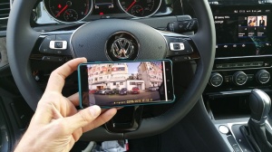 BLUELENS CUSTOM DUAL VOLKSWAGEN GOLF 7 DEDICATA CAMERA VIDEO AUTO FATA - SPATE DESTINATE MASINILOR CU SENZORI DE PLOAIE / LUMINI