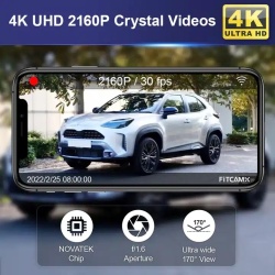 Camera DVR 2K FiTCAMX Fata-Spate Special Conceput Pentru Toyota Camry 2021-2023