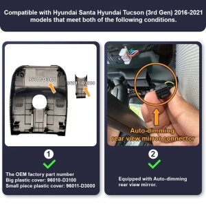 Camera DVR 4K FiTCAMX special conceput pentru Hyundai Tucson 2022-2024 - Img 3