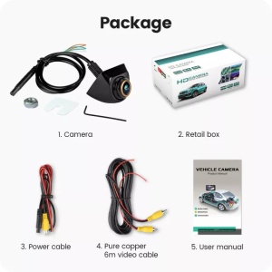 Camera Marsarier AHD Unghi Larg 170 Grade Rezolutie 1920*1080P Lentila Fishye StarLight Night Vision Dedicata VW Passat B6 B7 B8 Golf 6 Polo Jetta Tiguan Sharan Touran Touareg 7P Audi A3 A4 A5 A6 A7 Q3 Q5 - Model G3A899