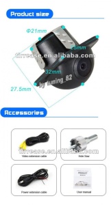 CAMERA VIDEO AUTO DE MERS INAPOI UNIVERSALA VIZUALIZARE 170° WATER PROOF EDT-CAM56 - Img 5