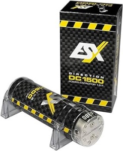 Condensator Auto ESX DC1500 cu bloc de distributie integrat 1.5 Farazi
