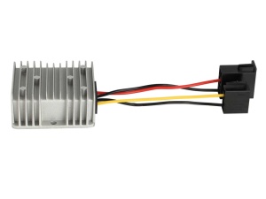Convertor de tensiune 24V la 12V, convertor descendent 10A pentru instalare player auto pe camion, autocar, utilaj, barcă  (24 V -> 12 V) ACV 30.3520-06-0