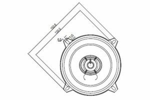 Difuzoare Coaxiale Blaupunkt ICx 542 2 Cai 13 cm, 35 W RMS, 4 Ω, 91 dB, adâncime de montaj 43 mm, magnet neodim