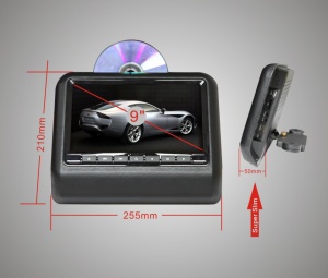 DVD PLAYER AUTO DE TETIERA CARTEK CK-DV9917 GRI LCD 9'' USB / SD PLAYER REZOLUTIE HD JOCURI JOYSTICK WIRELESS MONTAJ CALIFICAT IN TOATA TARA ! - Img 9