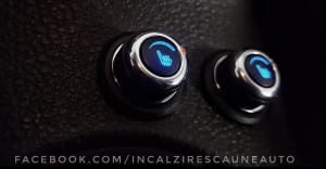 Kit Incalzire In Scaune Auto Carbon Buton Rotativ 6 Trepte Cromat LUXURY BLEU - Leduri Bleu - Montaj Profesional In Toata Tara!