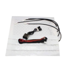 Kit Incalzire In Scaune Auto Universal Carbon Buton Patrat Push Slim 3 Trepte RGB Montaj Profesional In Toata Tara!